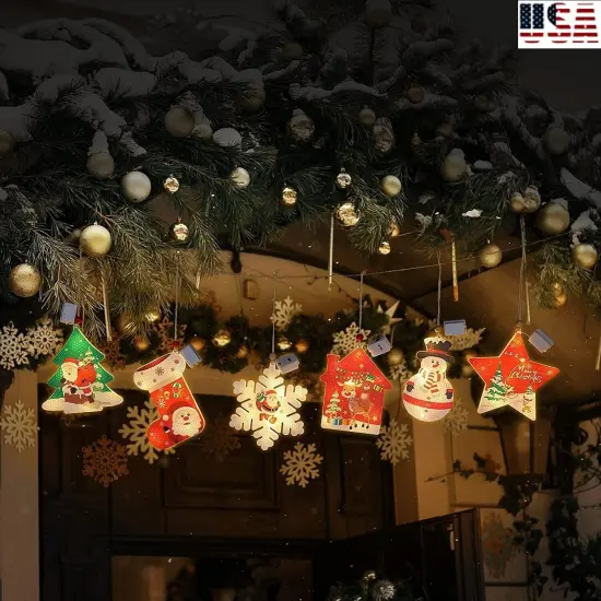 Kitcheniva Christmas Window Hanging LED Ornament {3}