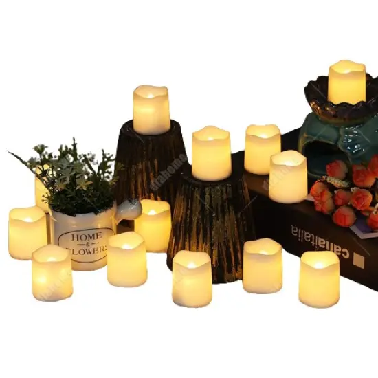 Kitcheniva Flameless LED Tea Lights Battery Operated Candles {1}
