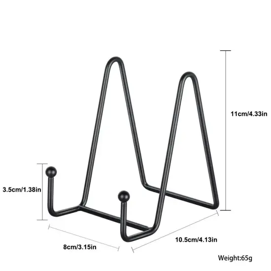 Kitcheniva 4" Metal Frame Holder Display Stands 8 Pack Black {1}