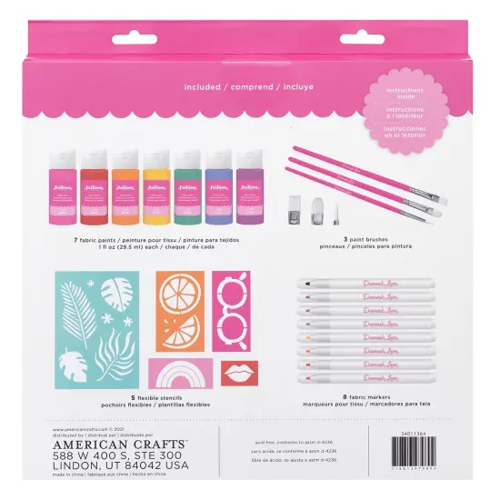 Damask Love Fabric Stencil Kit {4}