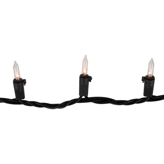 Northlight Mini Incandescent Christmas Lights - Clear - 20.25' Black Wire - 100ct {5}