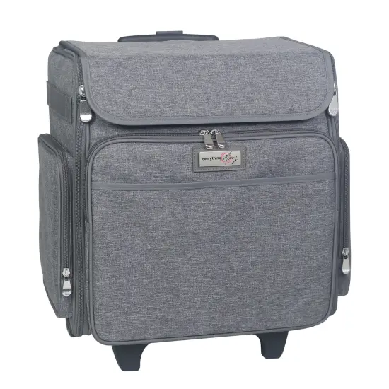 Collapsible Rolling Scrapbook & Featherweight Case, Heather {1}