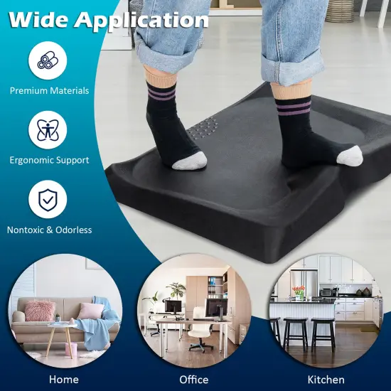 Costway Portable Anti-Fatigue Standing Mat W/Massage Point Diverse Terrain Office Home {6}