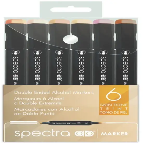 Spectra AD Alcohol Markers - 6pc Portrait Set {1}
