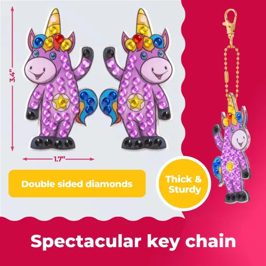 Gem Art, Kids Diamond Painting Kits Big 5D Gem Art - Paint by Numbers Diamonds - Arts and Crafts - Girls and Boys Ages 4, 5, 6, 7, 8, 9, 6-12, 6-8 Girls Crafts Gift Ideas {5}