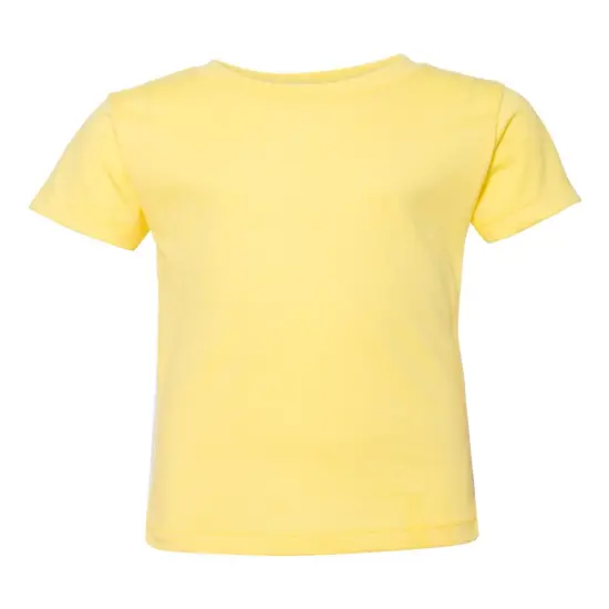 BELLA + CANVAS&reg; Toddler Jersey Crewneck Short Sleeve T-Shirt Yellow {1}