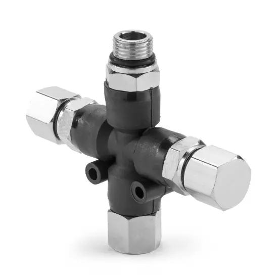 PointZero Airbrush Manifold 3-Way Air Hose Splitter 1/8 {1}