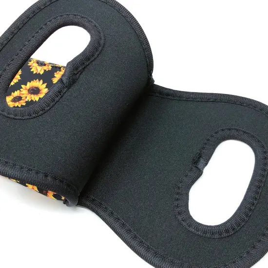 Wrapables Insulated Neoprene Wine Tote, One Bottle / Sunflowers {6}