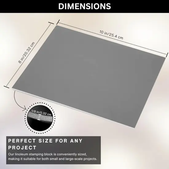 Linoleum Blocks for Printmaking - Printmaking Supplies from Pixiss - Linocut Rubber Stamps (6 Pack) 8 {2}