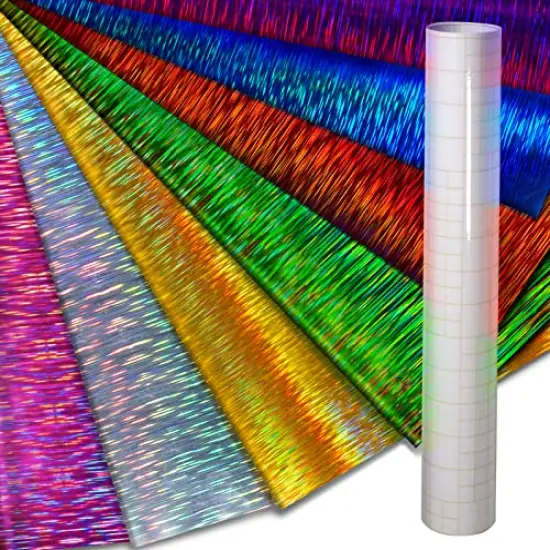 Crafting Vinyl, by VViViD (Brushed Holographic, 7 Bundle 1ft x 3ft + Transfer Paper) {1}