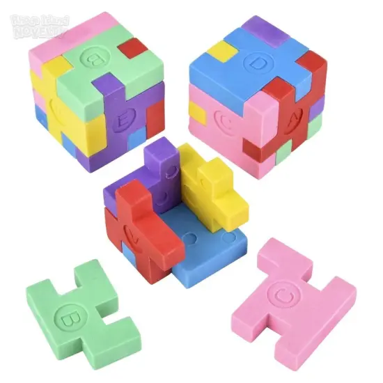 Rhode Island Novelty Puzzle Cube Erasers, Assorted {2}