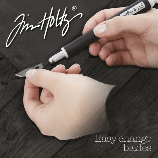 Tim Holtz Retractable Craft Knife Refill Blades 5/Pkg-Wide Point- For 3356E {5}