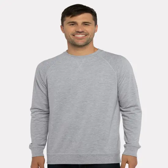 Laguna Raglan Lonf Sleeve Crewneck Sweatshirt White {3}