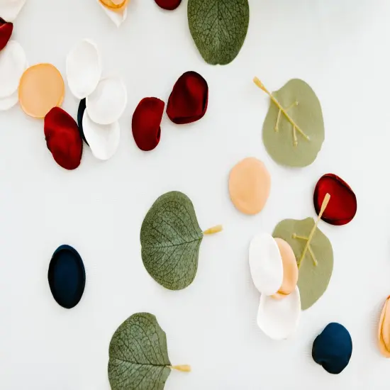 400PCS Silk Rose Petals Navy Blue Burgundy Wedding Supplies Flower Girl Basket Table Aisle Runner Party Dinner Bridal Shower Decoration {3}