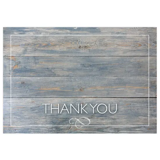 Great Papers! Thank You Note Card and White Envelope, Driftwood, 4.75" x 3.375"(folded), 50 count {2}