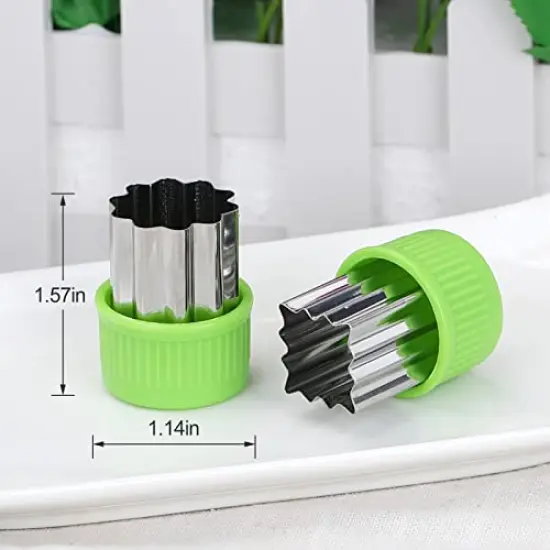 35 Pack Cookie Cutters Vegetable Fruit Cutter Shapes Stamps Mold Mini Cookie Cutters {6}