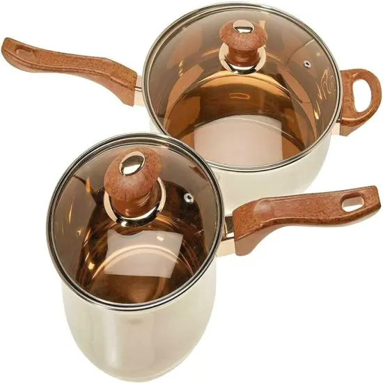 12-piece Stainless Steel Cookware Set, Silver. {3}