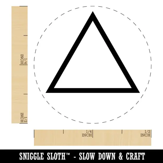 Triangle Witch Symbol Fire Wicca Element Self-Inking Rubber Stamp Ink Stamper for Stamping Crafting Planners Red {1}