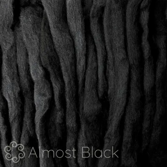 LEARN TO SPIN - Beginner's Spinning Kit with Hand Dyed BFL Roving, Drop Spindle & Printed Instructions w/ Video. Many Colors. Black {2}