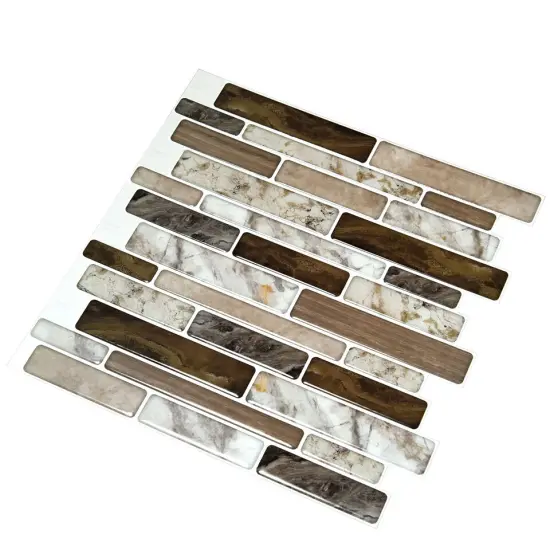 10 Sheet Peel and Stick Tile Backsplash Vinyl 3D Self Adhesive Tile {2}