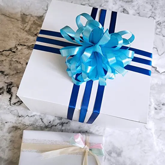 Supla 16 Colors 400 Yard Fabric Ribbon Silk Satin Roll Satin Ribbon Rolls in 2/5" Wide, 25 Yard/roll,16 Rolls,Satin Ribbon Fabric Ribbon Embellish Ribbon Ribbon for Bows Crafts Gifts Party Wedding {2}