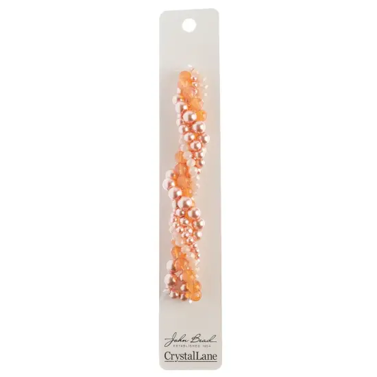 Crystal Lane DIY Pincushion Protea Twisted Glass & Pearls Beads, 5 Strands {3}