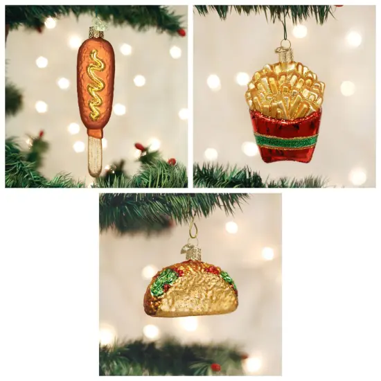 Old World Christmas: Fast Food Hanging Ornaments, Set of 6 {3}
