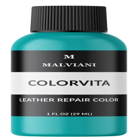 Leather Repair Color Restore for Faded and Scratched Couches Turquoise blue {1}