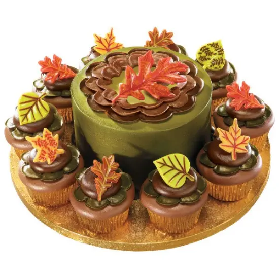 Fall Leaves DecoPics&reg; Cupcake Decoration, 12ct {3}