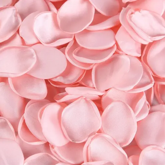 300PCS Blush Rose Petals Silk Artificial Pink Petals Flower Girl Basket Aisle Scatter Decor Baby Girl Shower Supplies Wedding Decoration {4}
