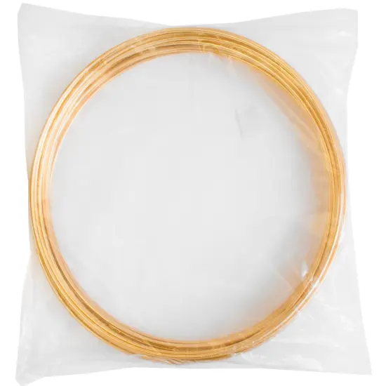 John Bead 14" Brass Metal Rings, 10pcs {4}