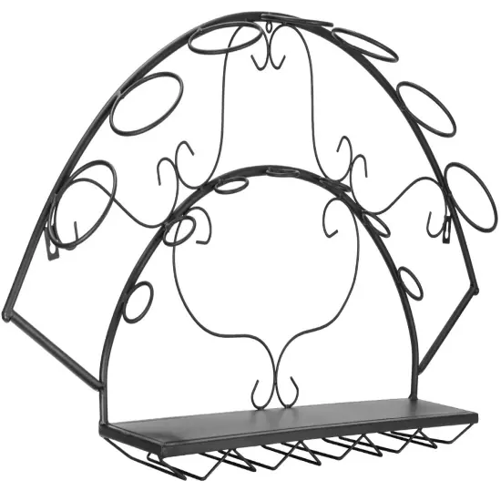 Sorbus Chateau Style Wall Mounted Wine Rack {5}