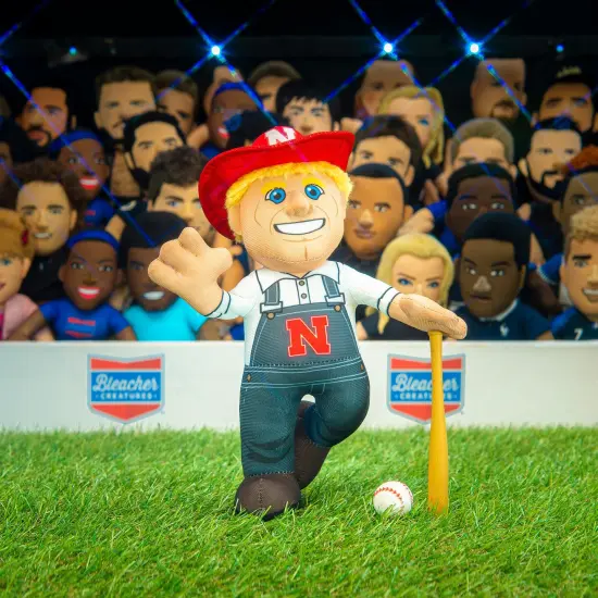 Bleacher Creatures Nebraska Huskers Herbie 10" Mascot Plush Figure Updated {6}