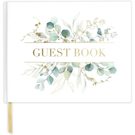 bloom daily planners Guest Book, 7" x 9", Boho Greenery {1}
