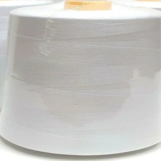White Polyester Overlock Sewing Machine Threads {3}
