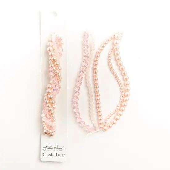 Crystal Lane DIY Camelia Twisted Glass & Pearls Beads, 5 Strands {2}