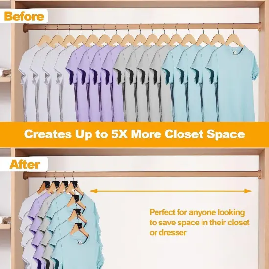 Kitcheniva Space Saving Closet Heavy Duty Hanger Extender {6}