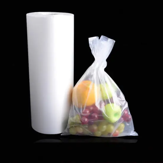 Kitcheniva Plastic Produce Clear Bag 12"x20" 350 Bags/Roll {4}