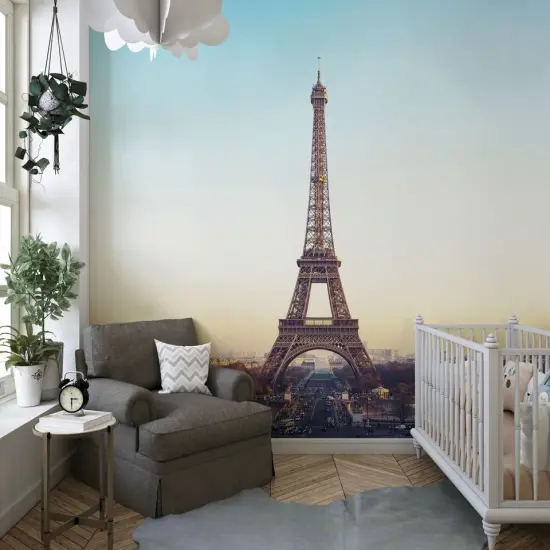 Eiffel Tower Peel and Stick Wallpaper Mural {3}