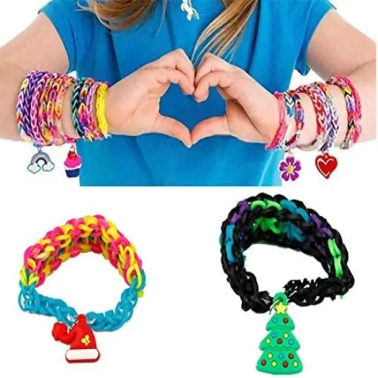 105 Pieces rubber Loom Band Charm, Silicone Bracelet Charms ,Loom Rubber Bands Charms,Bracelet Pendant, {2}