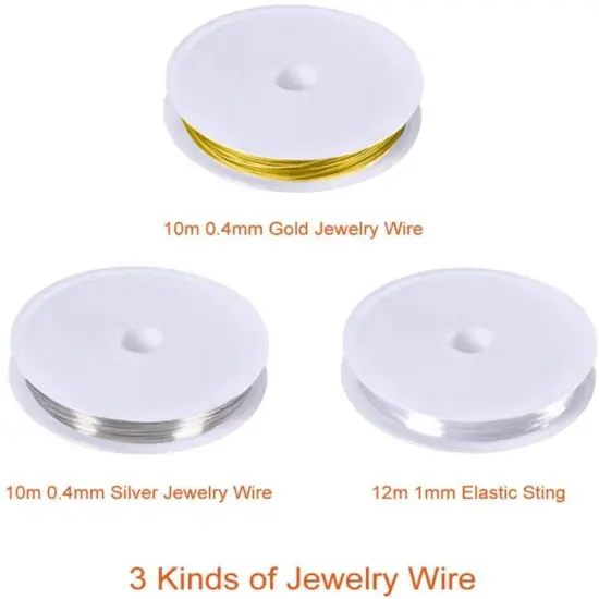 Jewelry Making Kit Pliers Tweezers Needle Jump Rings Jewelry Finding Sets Crafting Tool {2}