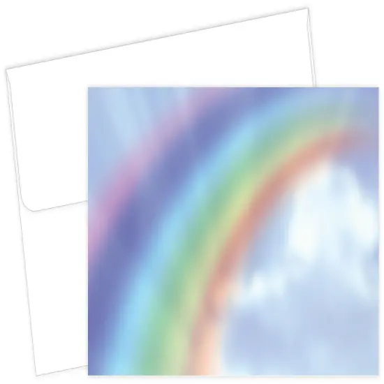 Great Papers! Note Card and White Envelope, Rainbow, 4.75" x 3.375"(folded), 20 count {1}