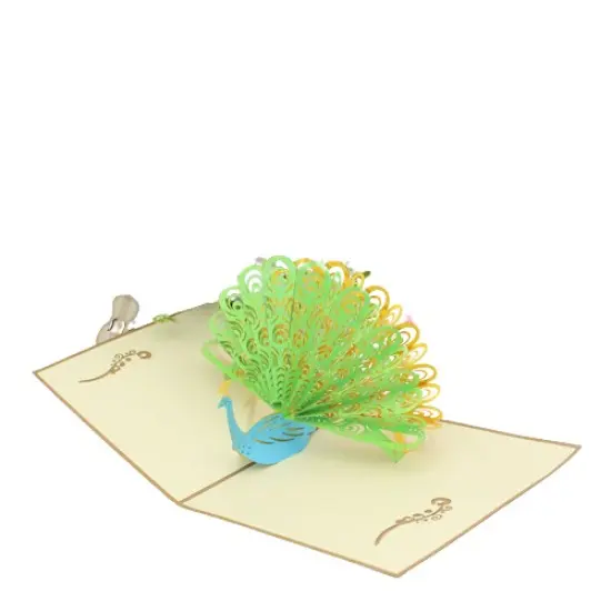 Kitcheniva 3D Peacock Pop Up Greeting Christmas Card {2}