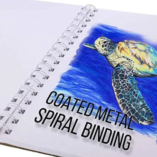 11" x 14" Top Spiral Bound Sketch Book Pad, Pack of 2, 30 Sheets Each, 90lb (160gsm) - Acid-Free Heavyweight Paper, Artist Sketching Drawing Pad - Pencils, Charcoal - Adults, Students {3}