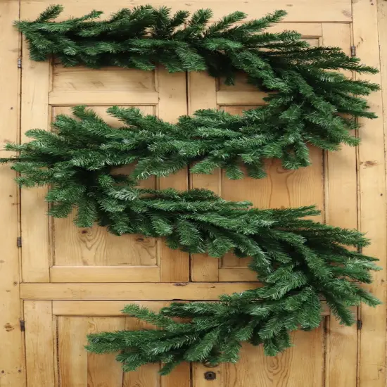 12-Pack: 9ft Northern Spruce Garland with 280 Tips - Festive Holiday Decor, Ideal for Christmas Decorations & Wrapping - Perfect for Home, Office - 2024 Christmas Collection, Floral Home by Artificial Flowers {2}
