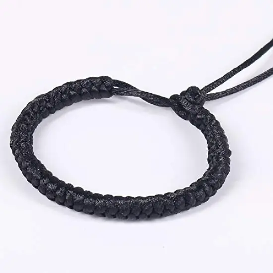 295 Feet 2mm Black Nylon String for Jewelry Making, Silky Rattail Cord for Bracelets, Necklaces, Macrame Keychains, Lanyards, Beading {5}