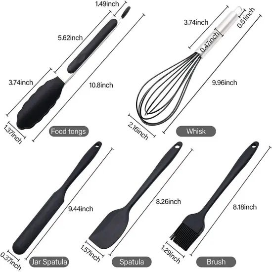 Silicone Cooking Utensils Set Heat Resistant Non stick Baking Kitchen. {2}