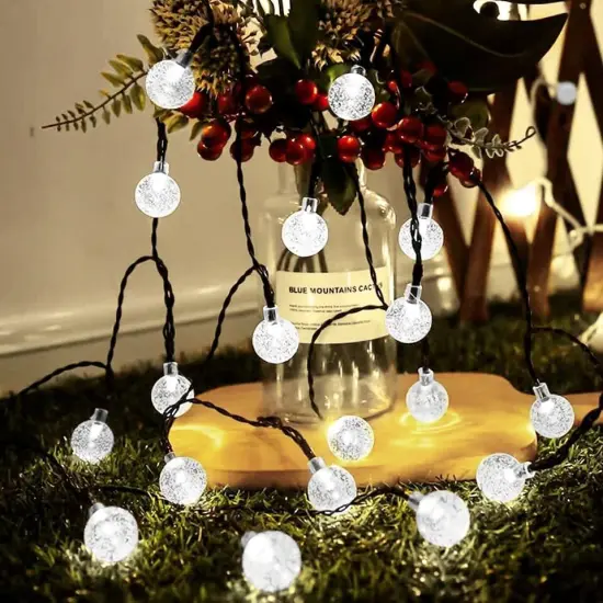 Globe Fairy Lights Battery Operated String Lights Christmas Home {3}