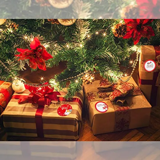 HongyiTime 144 Count Tags Sticker,Christmas Name Labels for Present,48 Jumbo Designs Christmas Stickers Name Tags,Holiday Present Label {3}