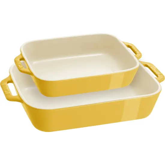 STAUB Ceramic 2-pc Rectangular Baking Dish Set {4}